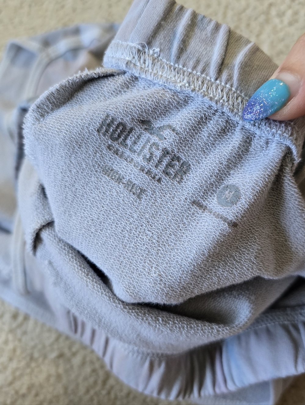 Hollister Swirl High Rise Comfy Shorts Elastic Waist Womens Size Medium - Picture 5 of 8